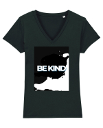 bekind Tricou mânecă scurtă guler V Damă Evoker