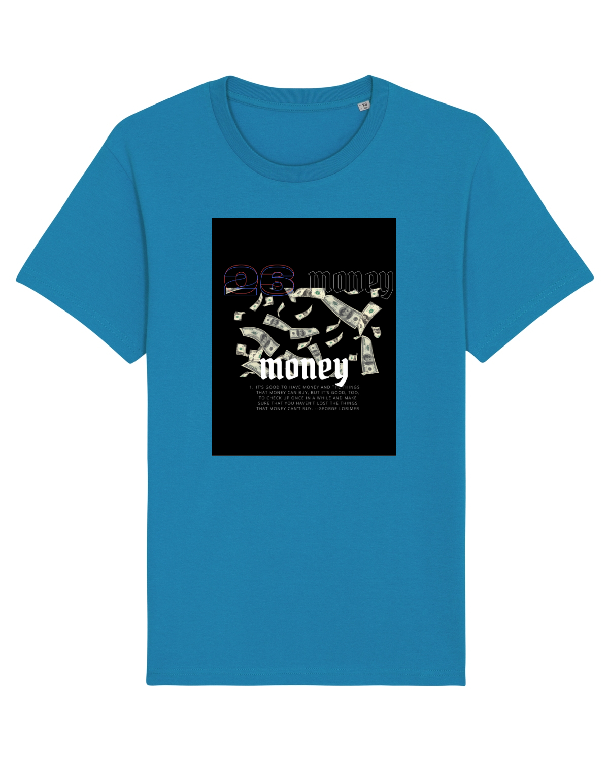 Tricou mânecă scurtă Unisex Rocker Azur