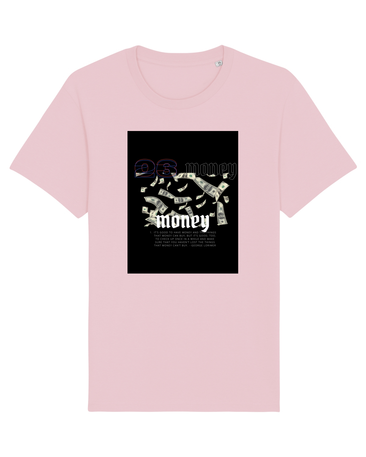 Tricou mânecă scurtă Unisex Rocker Cotton Pink
