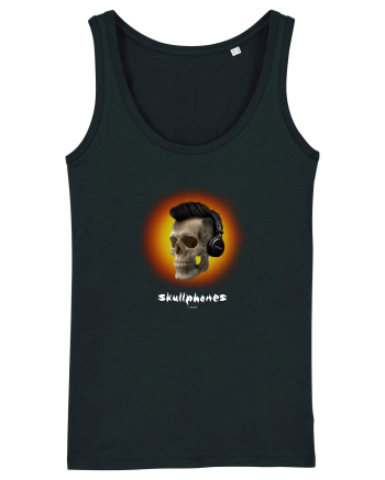 Craniu cu casti - skullphones 07 portocaliu Black