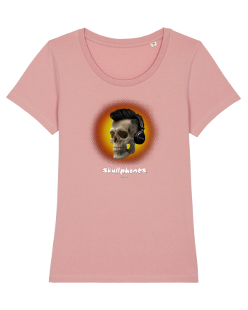 Craniu cu casti - skullphones 07 portocaliu Canyon Pink