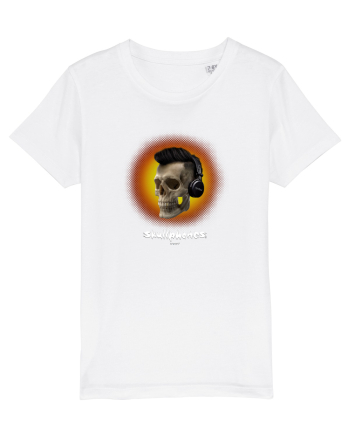 Craniu cu casti - skullphones 07 portocaliu White