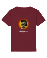 Craniu cu casti - skullphones 07 portocaliu Tricou mânecă scurtă  Copii Mini Creator