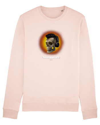 Craniu cu casti - skullphones 07 portocaliu Candy Pink