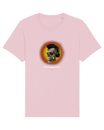Craniu cu casti - skullphones 07 portocaliu Cotton Pink