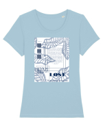 alecsander1 Tricou mânecă scurtă guler larg fitted Damă Expresser