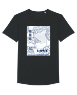 alecsander1 Tricou mânecă scurtă guler larg Bărbat Skater