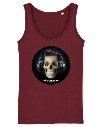 Craniu cu casti - skullphones 09 Burgundy
