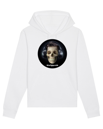 Craniu cu casti - skullphones 09 White