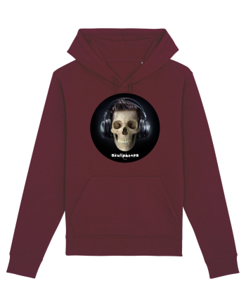 Craniu cu casti - skullphones 09 Burgundy