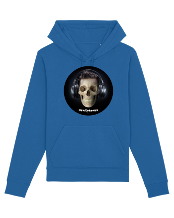 Craniu cu casti - skullphones 09 Royal Blue