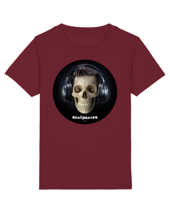 Craniu cu casti - skullphones 09 Burgundy