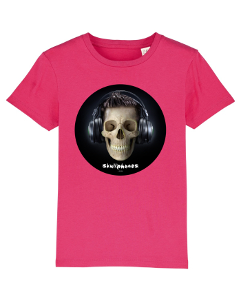 Craniu cu casti - skullphones 09 Raspberry