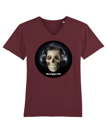 Craniu cu casti - skullphones 09 Burgundy