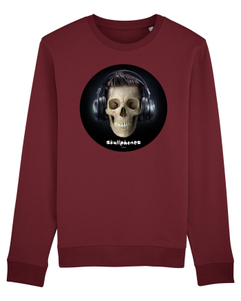 Craniu cu casti - skullphones 09 Burgundy