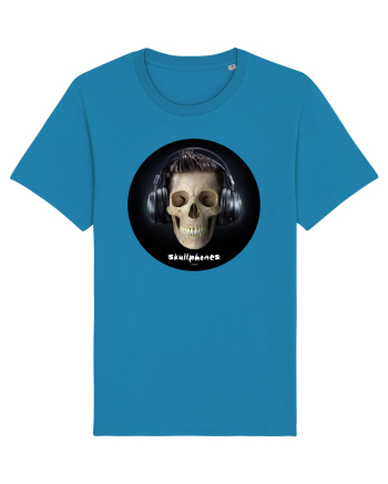 Craniu cu casti - skullphones 09 Azur