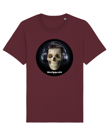 Craniu cu casti - skullphones 09 Burgundy