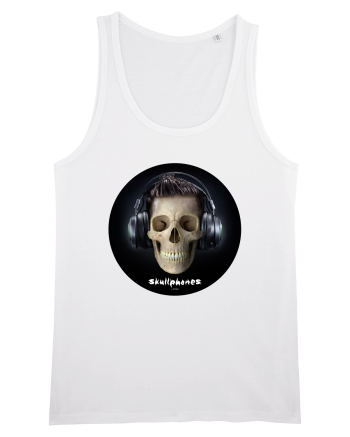 Craniu cu casti - skullphones 09 White
