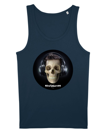 Craniu cu casti - skullphones 09 Navy