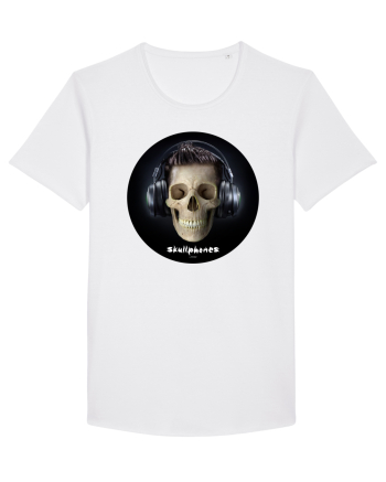 Craniu cu casti - skullphones 09 White