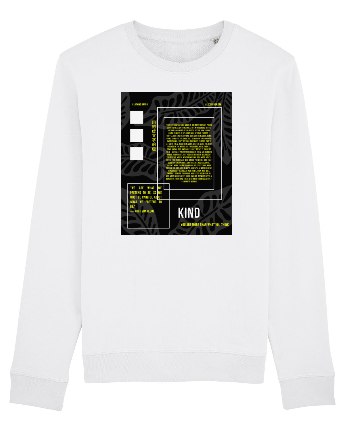 Bluză mânecă lungă Unisex Rise White