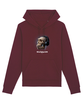 Craniu cu casti - skullphones 16 Burgundy