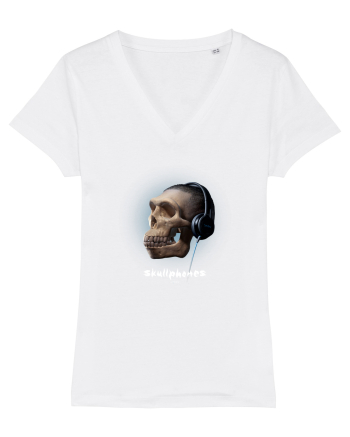 Craniu cu casti - skullphones 16 White