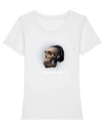 Craniu cu casti - skullphones 16 White