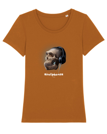 Craniu cu casti - skullphones 16 Roasted Orange