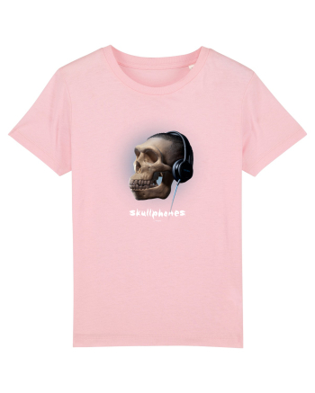 Craniu cu casti - skullphones 16 Cotton Pink