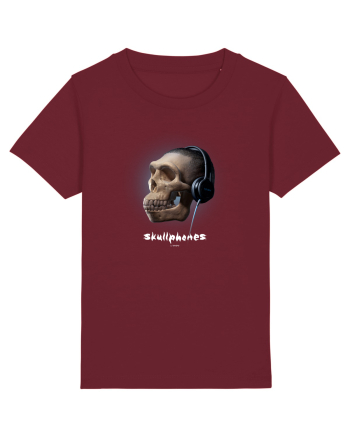 Craniu cu casti - skullphones 16 Burgundy
