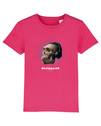 Craniu cu casti - skullphones 16 Raspberry