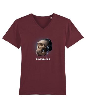 Craniu cu casti - skullphones 16 Burgundy