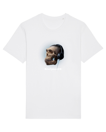 Craniu cu casti - skullphones 16 White