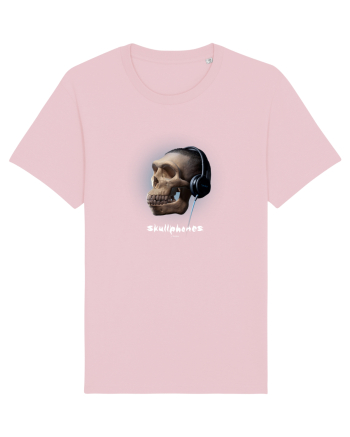 Craniu cu casti - skullphones 16 Cotton Pink
