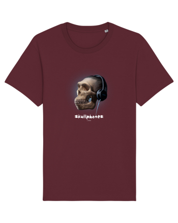 Craniu cu casti - skullphones 16 Burgundy