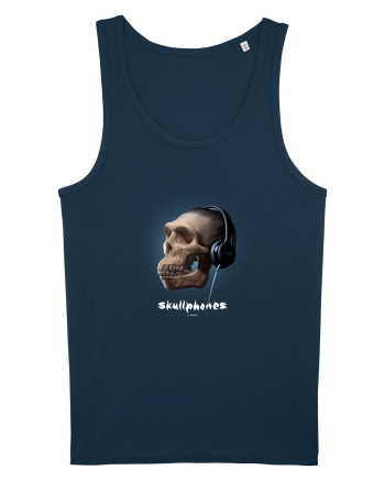 Craniu cu casti - skullphones 16 Navy