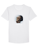 Craniu cu casti - skullphones 16 Tricou mânecă scurtă guler larg Bărbat Skater