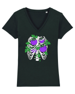 Poisoned Tricou mânecă scurtă guler V Damă Evoker