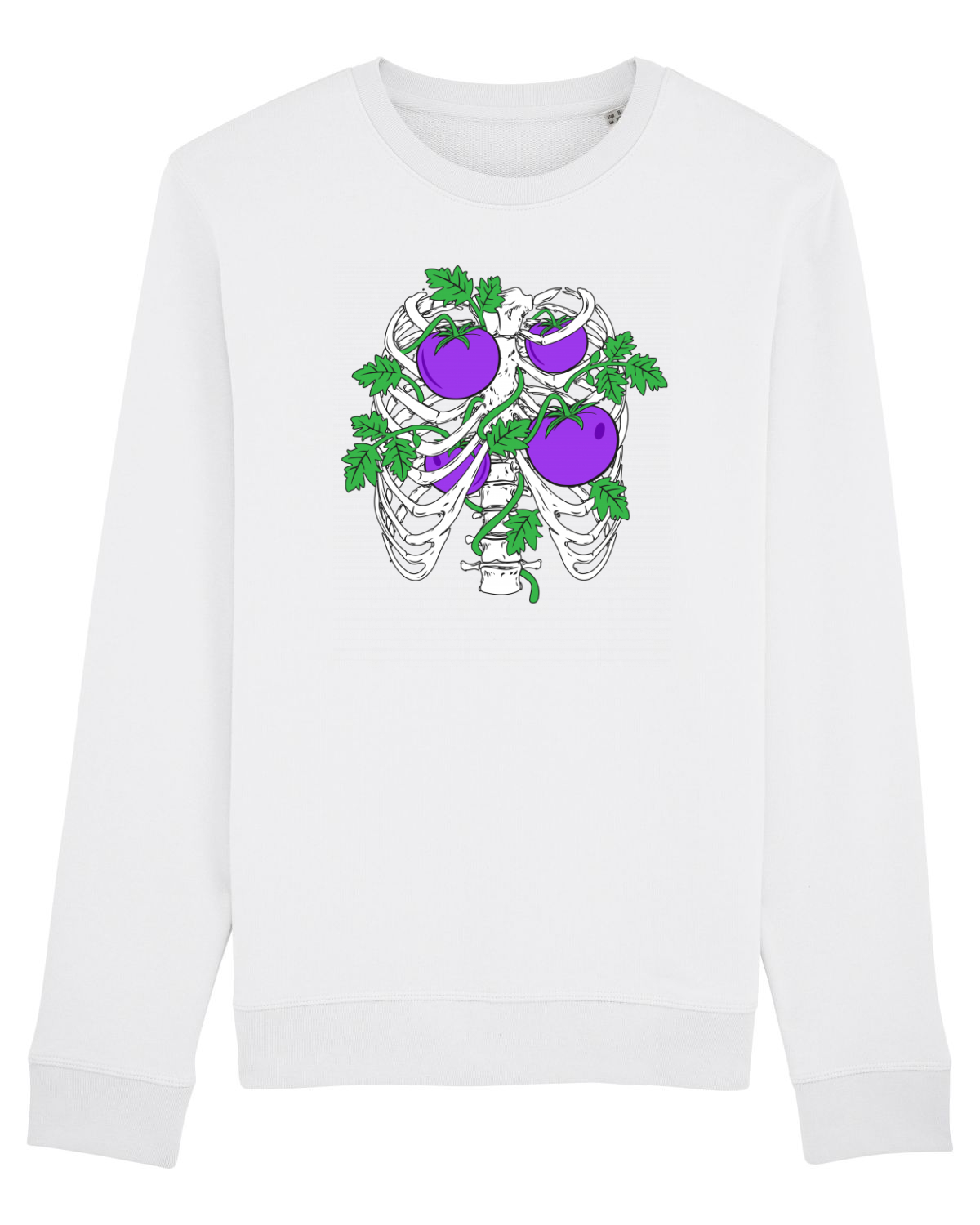 Bluză mânecă lungă Unisex Rise White