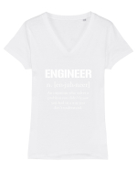 ENGINEER Tricou mânecă scurtă guler V Damă Evoker