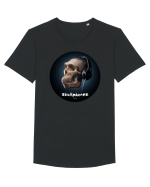 Craniu cu casti - skullphones 17 Tricou mânecă scurtă guler larg Bărbat Skater