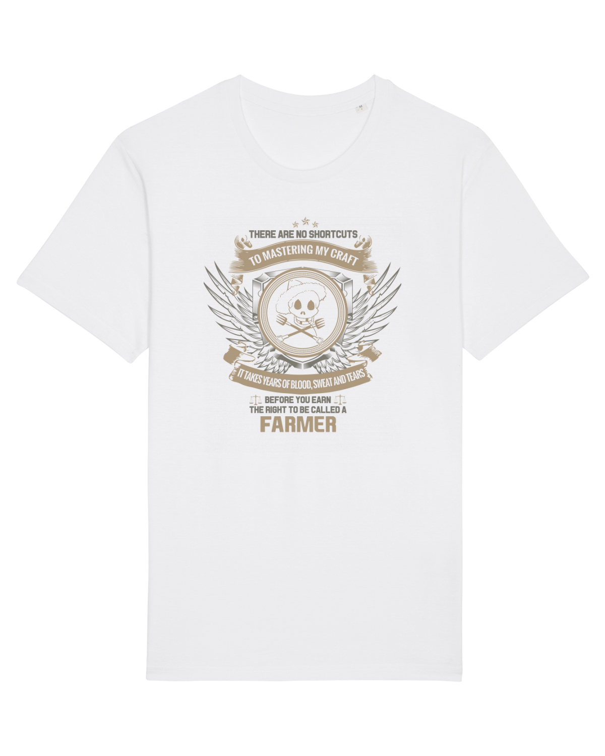 Tricou mânecă scurtă Unisex Rocker White