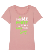 FORTY YEARS Tricou mânecă scurtă guler larg fitted Damă Expresser