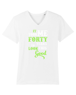 FORTY YEARS Tricou mânecă scurtă guler V Bărbat Presenter