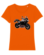 FZ-09 Motorcycle Tricou mânecă scurtă guler larg fitted Damă Expresser