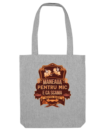 Maneaua pentru mic e ca scama pentru buric Heather Grey