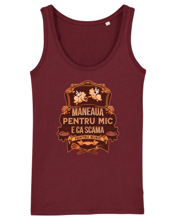 Maneaua pentru mic e ca scama pentru buric Burgundy