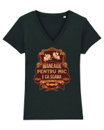 Maneaua pentru mic e ca scama pentru buric Tricou mânecă scurtă guler V Damă Evoker