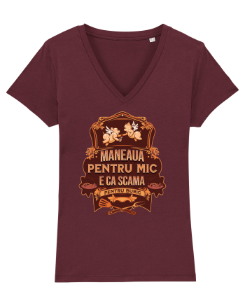 Maneaua pentru mic e ca scama pentru buric Burgundy